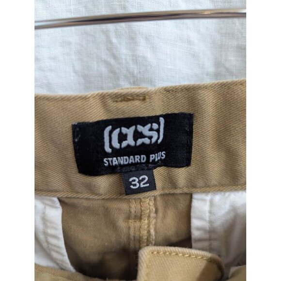 CCS standard plus men's sz 32 tan canvas shorts 10" inseam skateboard summer I10 - Picture 3 of 8